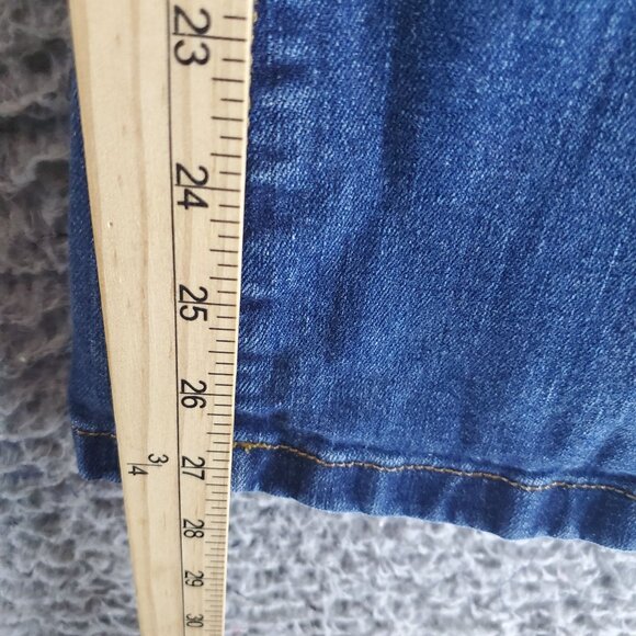 Ava & Viv Jeans Womens 26 Plus Blue High Rise Flare Stretch Denim - Picture 7 of 12